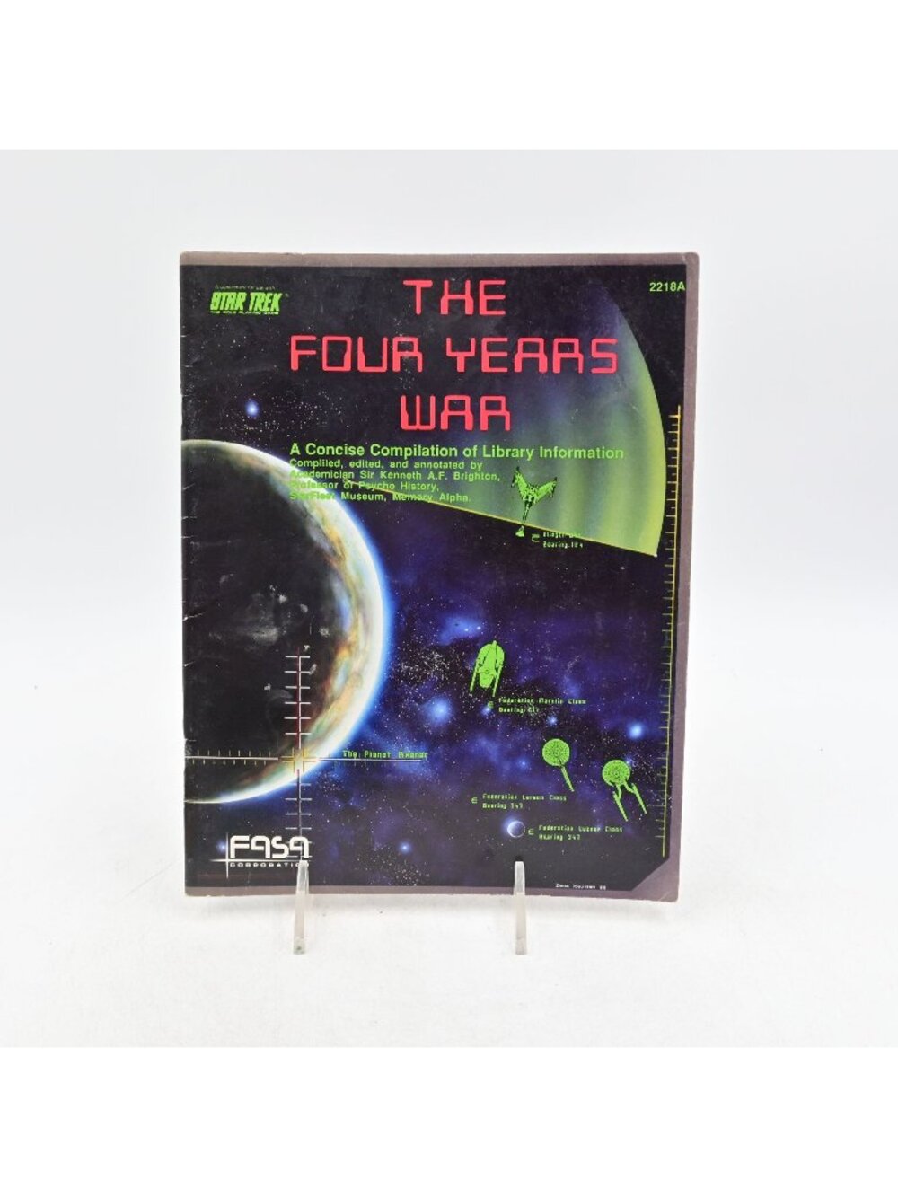 FASA Star Trek The Four Years War RPG Supplement Book 2218A Vintage